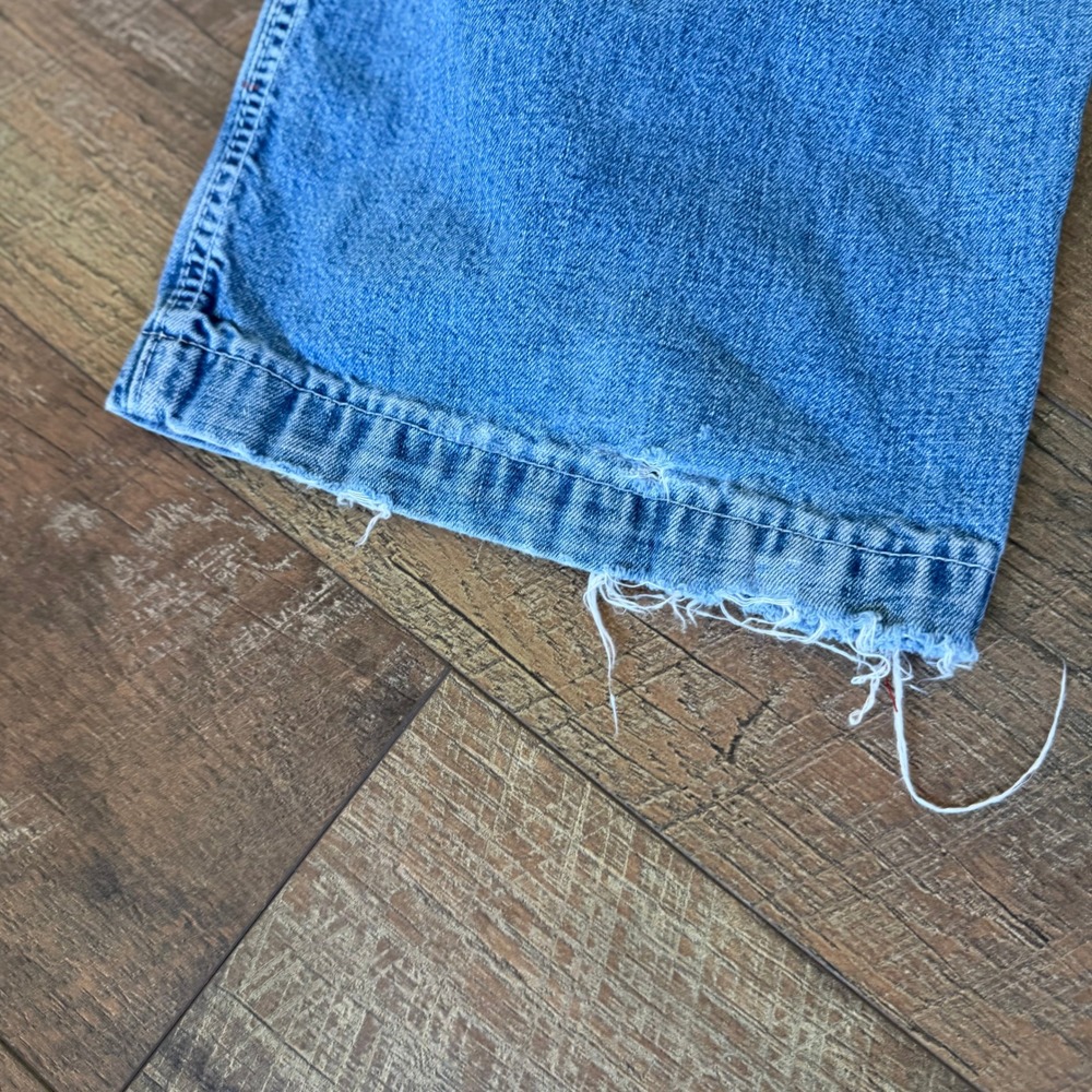 Vintage Y2K Abercrombie & Fitch Drawstring Jeans Womens Size 6 Wide Leg Cargo - Picture 11 of 12